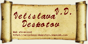 Velislava Despotov vizit kartica